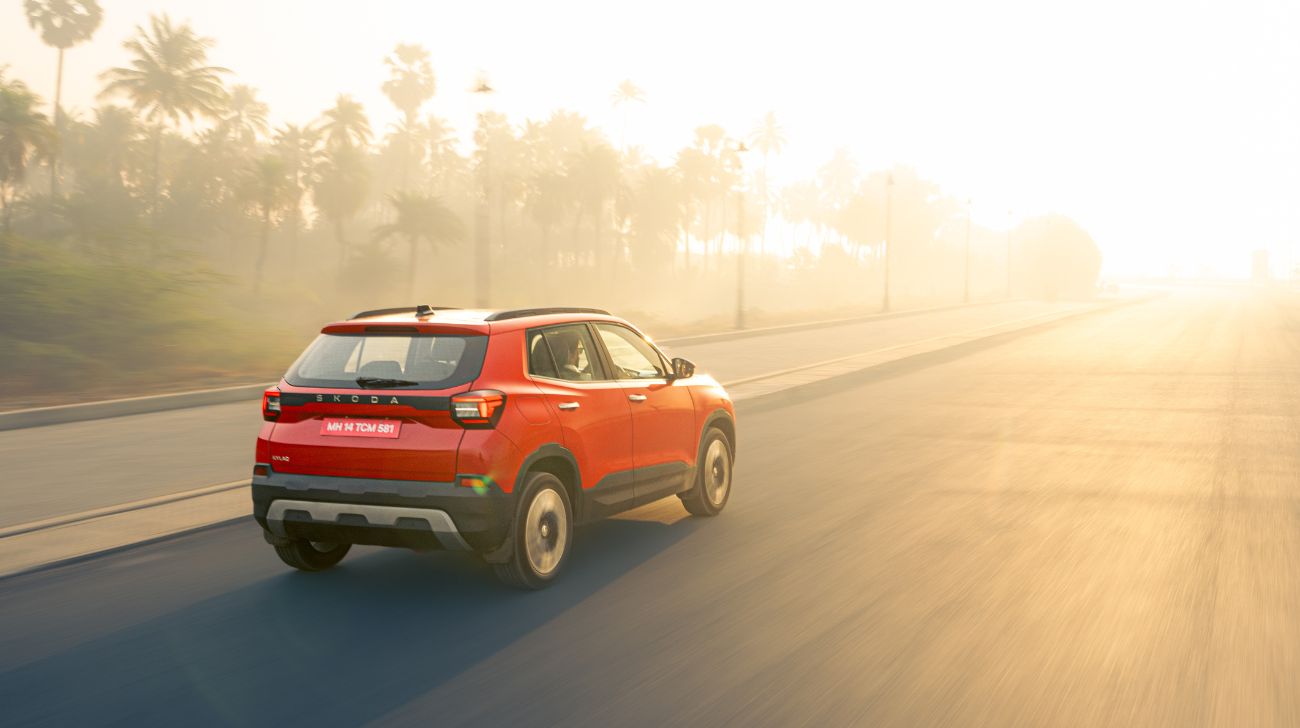 1743770584-skoda Kylaq Rear View Highway Looks